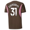 Camiseta de fútbol Portero Manchester City Ederson 31 Primera Equipación 2024-25 - Hombre